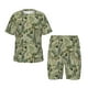thumbnail image 1 of Balery Tropical Plants Green Conjunto de Pijama Infantil de Manga Corta con Estampado – Ropa de Dormir de Algodón Suave-Large, 1 of 6