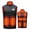 33 Black, variant on guisaled Heated Vest, Unisex 9 Heating Zones Rechargeable USB Heated Vest Full Zip Windproof Warming Lightweight Outdoor Heated Jackets