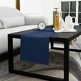 thumbnail image 5 of Navy Blue Cotton Linen Table Runner 18 x 72 inch Modern Pure Navy Blue Non-slip Rectangular Dining Table Decor for Wedding Party Holiday Dinner, 5 of 8