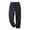 Dark Blue, variant on ZQUUVOU Mens Jogger Pants Fleece Lined Winter Casual Fall Solid Color Elastic Waist Tie Full Length Pants Black
