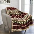 thumbnail image 2 of Manta Navideña Premium Pavilia Sherpa Fleece | Decoración Navideña de Peluche, Reno, Manta Invernal Reversible Acogedora para Sofá 127x152 cm, 2 of 9
