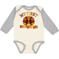 thumbnail image 3 of Inktastic First Thanksgiving Turkey Boys or Girls Long Sleeve Baby Bodysuit, 3 of 5