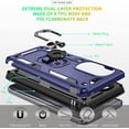 thumbnail image 4 of Compatible for Motorola Edge 2022 Case with HD Screen Protector, Moto Edge 2022 Case with Magnetic Ring Holder, Military-Grade Shockproof Protective Case for Moto Edge 2022, Blue, 4 of 17