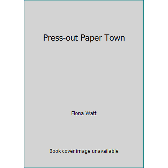 Pre-Owned Press-out Paper Town (Hardcover) 0794535186 9780794535186