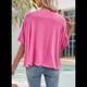 thumbnail image 4 of Camisetas de Verano 2025 para Mujer, Camisetas Lisas, Camisetas Holgadas de Gran Tamaño, Camisetas Básicas, Rosa, Rojo, M, 4 of 6