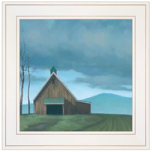Lonesome Barn by Tim Gagnon Printed Framed Wall Art Wood Multi-Color