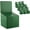 Green, variant on Raffle Ticket Box Donation Collection Ballot Box Reusable Sturdy thick Cardboard Box with Slot comment Suggestion Box With Removable Header 6H x 6W x 6D, Display area 6H x 6WBlack10 pack