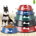 thumbnail image 2 of 1 cuenco de acero inoxidable para mascotas con pintura para hornear, bonito cuenco grande con forma de hueso para agua, cuenco para perros, suministros para mascotas, 2 of 5