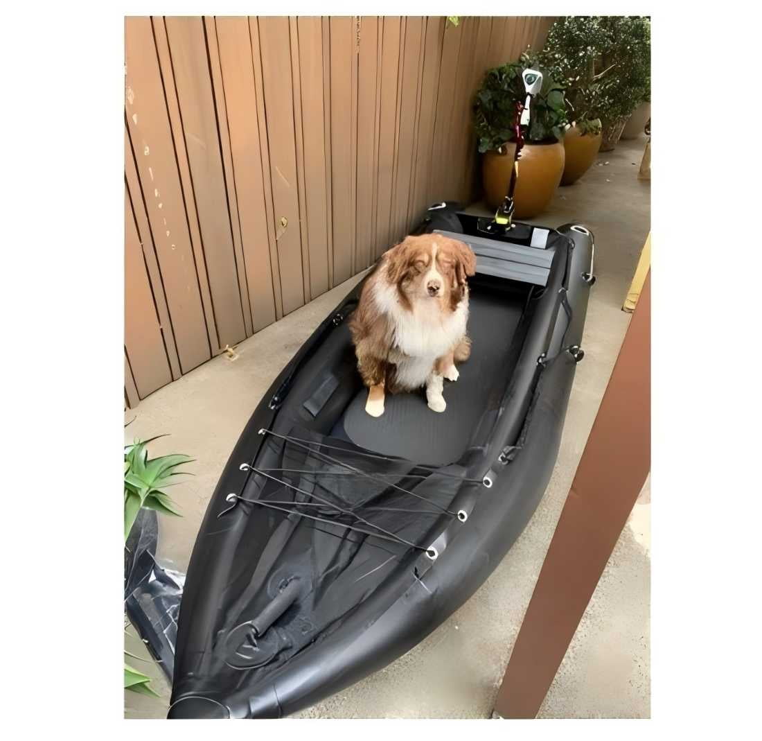 Ikuby 2 Person Inflatable Fishing Kayak PVC Boat - 130 x 43 x 11.8 Inches