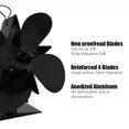 thumbnail image 3 of SPRING Eco Fan Fireplace Fan Home Heating Automatic Operation Budget Friendly Easy Installation Energy Saving Technology Black, 3 of 8