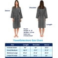 thumbnail image 3 of TowelSelections Women's Robe, Fleece Cotton Terry-Lined Water Absorbent Bathrobe, 3 of 3