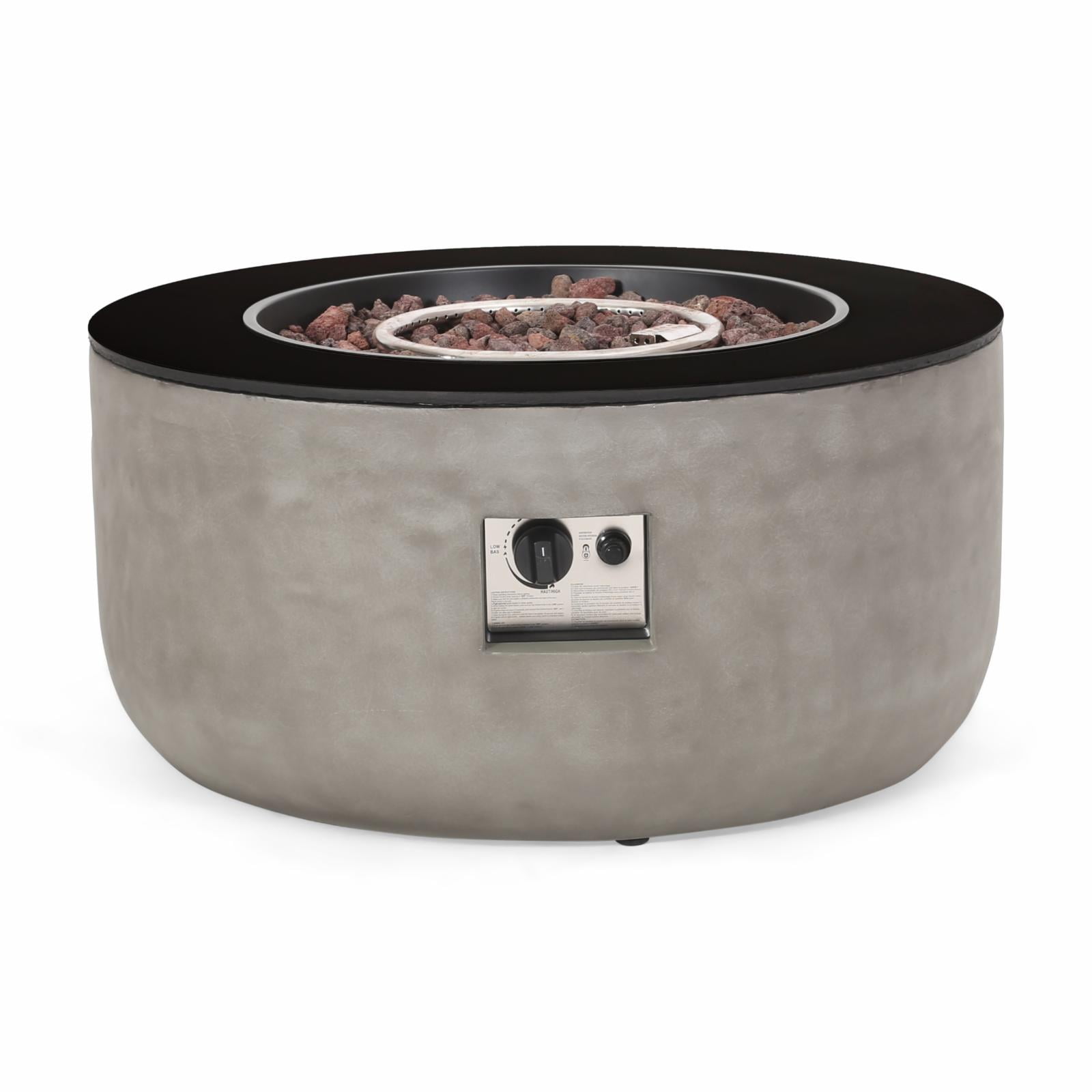 Meyer Outdoor 50,000 BTU Lightweight Concrete and Ceramic Circular Fire