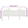 thumbnail image 3 of vidaXL White Lawn Divider 17 pcs / 10 m, 3 of 4