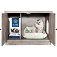 thumbnail image 1 of Cat Litter Box Enclosure, Litter Box Bench for Cleaning, Hidden Wooden Cat House Furniture, Side Entry cat Litter Box Extra Large for Most of Cat Indoor Living Room, Bedroom, 1 of 7
