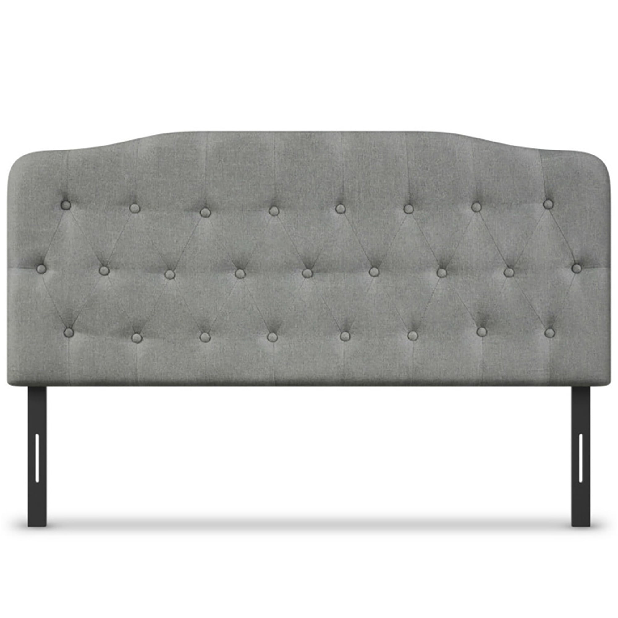 YYAo Headboard, Headboards Queen Size Upholstery Button Tufting Headboards for Bedroom, Queen Size Bed(Light Gray, Queen)