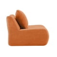 thumbnail image 5 of GVCXZBSS Armless Sofa with Pillow Teddy Fabric-Orange, 5 of 6