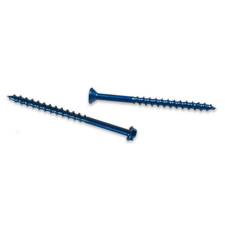 

Simpson TNT25314H 1/4 x3-1/4 Hex Head Titen Turbo Concrete Screws 100-Pk