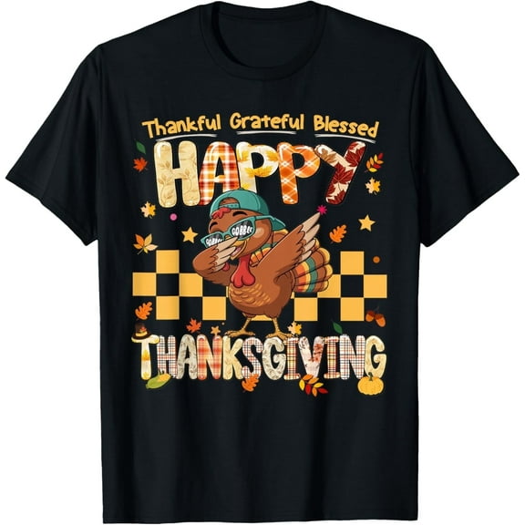Happy Thanksgiving Turkey s Boys Gobble Family Dinner T-Shirt