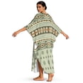 thumbnail image 2 of Xoenoiee Abstract Geometry Polka Dots Striped Pattern Women Kaftan Dresses Plus Size Swimsuit Coverup 2026 Summer Batwing Sleeve Bathing Suit V Neck Caftan Loungewear Beach Dress, 2 of 7