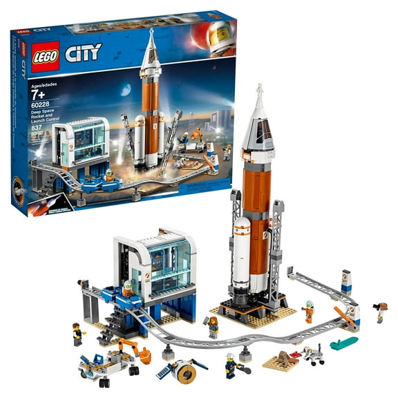 LEGO City Rocket and Launch Control 60228 NASA Space Ship Building Astronaut Toy STEM Learning Model Rocket Kit (837 Pieces)