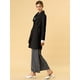 thumbnail image 5 of Abrigo de Invierno Allegra K Midi con Cinturón y un solo Pecho para Mujer Negro XS, 5 of 6