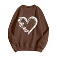 thumbnail image 4 of Valentines Shirt for Women Love Heart Graphic Print Long Sleeve Sweatshirts Casual Valentines Gifts Relaxed Fit Tops Outfit Clothes, 4 of 4