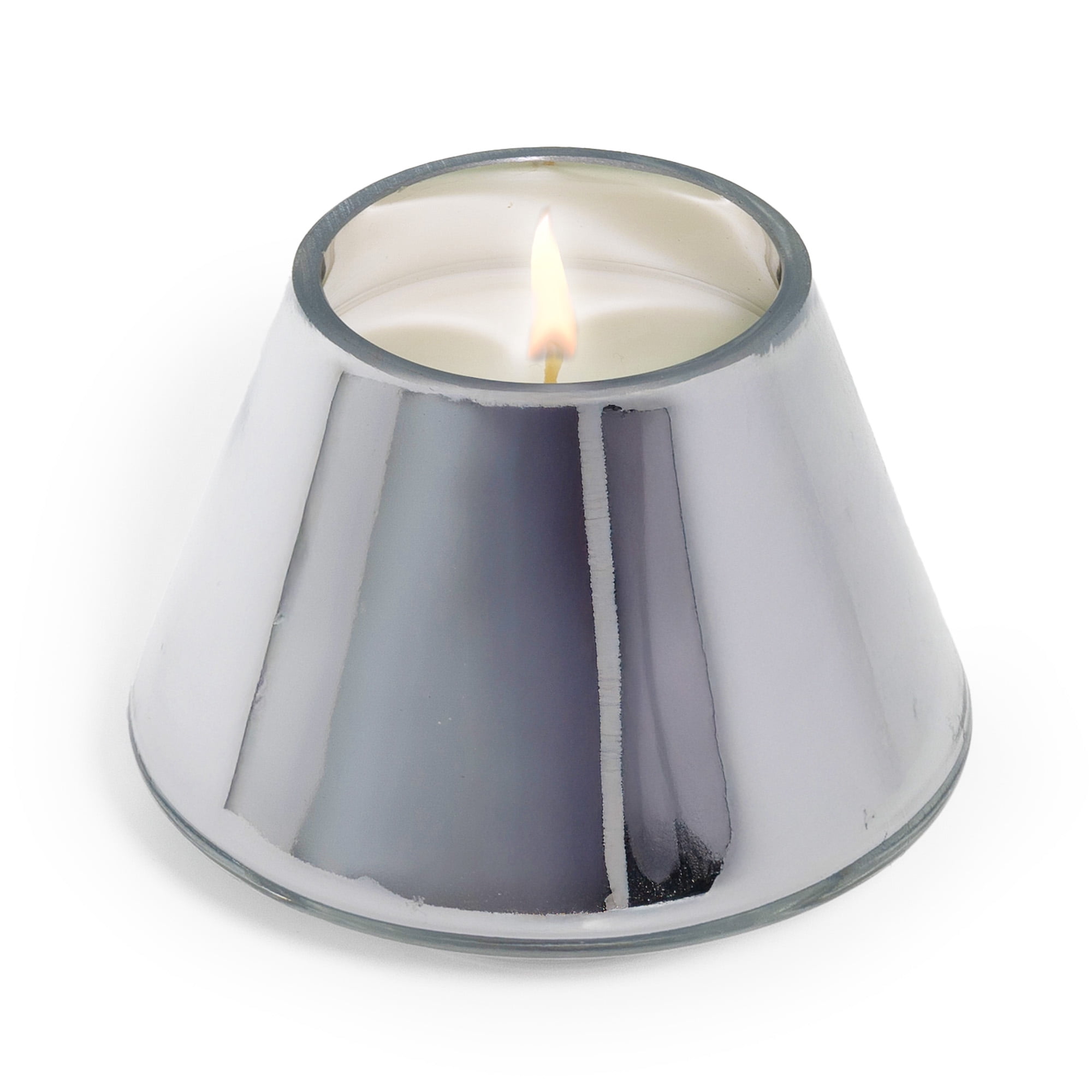 Better Homes & Gardens 1-Wick Metallic Glass Christmas Tree Candle, Salted Coconut Mahogany, 8 oz