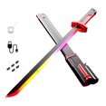 thumbnail image 1 of Chanana Lightsaber 7 Color Flowing Spark Sword, 31.4 inch with Sound Effects, Led Sword Rechargeabl, for Rave Party, Men Gift, 1 of 9