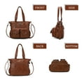 thumbnail image 7 of KL928 Large Capacity Bag Work Leather Tote Bags For Women Travel Large Casual Crossbody Handbag, 7 of 7
