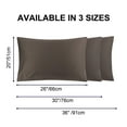 thumbnail image 6 of Unique Bargains Breathable Cotton Envelope Closure Pillowcases 2 Pcs Beaver Queen, 6 of 8