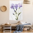 thumbnail image 2 of Watercolor Flower Tapestry, Wild Flowers Drawing of Romantic Summer Theme Mother Earth Art, Wall Hanging for Bedroom Living Room Dorm Decor, 40W X 60L Inches, White Violet Green, by Ambesonne, 2 of 5