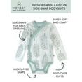 thumbnail image 3 of Honest Baby Clothing Baby Boy or Girl Gender Neutral Organic Cotton Long Sleeve Bodysuit and Side Snap Long Sleeve Bodysuit, 2 Piece (Preemie-9 Months), 3 of 8
