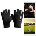 thumbnail image 4 of Guantes de seda de hielo de verano Pantalla táctil resistente al desgaste Protector solar antideslizante para correr medio negro Zulema Guantes de verano, 4 of 4