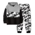 thumbnail image 4 of Tisuna Boys 2 Pieces Tracksuit Outfit Set Child Color Block Long Sleeve Hoodie And Jogger Pants Set Comfortable Casual Little Boys Child School Holiday Sport Wear Grey, 4 of 5