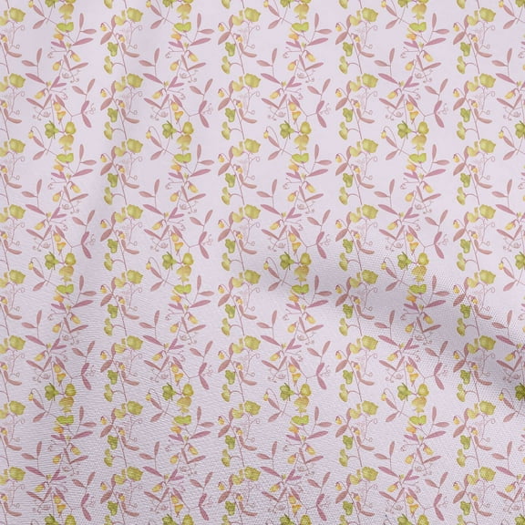 oneOone Cotton Poplin Light Pink Fabric Watercolor Floral Diy Clothing Quilting Fabric Print Fabric By Yard 56 Inch Wide