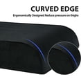 thumbnail image 5 of Recliner Seat Cushion with Lumbar Supportive Pillow Extra Large Non-Slip Seat Cushion with Back Support Cushions,Cruve Edge Design for Relief Thighs Pressure, Black, 5 of 6