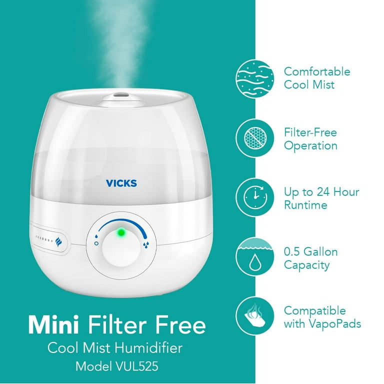 Vicks Filtered CoolMoisture Humidifier – Sutter Pharmacy