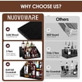 thumbnail image 2 of Nuovoware Liquor Bottle Display Shelf, Bar Shelf for Liquor Bottles, 3 Step Cabinet Wine Rack, 12-Bottle Bar Cabinet, Home Retro for Wine Racks Countertop, Black, 2 of 7