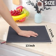 Evlmd Kitchen Towels,6-Pack Dish Towels 100% Cotton Waffle Weave Ultra Soft Absorbent Quick Drying Dish Rags,Dish Cloths, Dishcloths Sets,Tea Dowels for Kitchen,Bar Towels,12x12 Inches, Gray