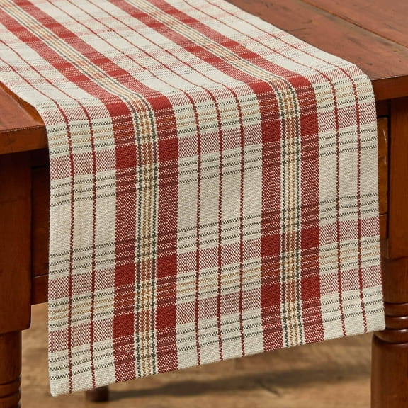 Park Designs Hawthorne Red Plaid Table Runner 13" x 36"