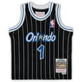 thumbnail image 2 of Infant Mitchell & Ness Tracy McGrady Black Orlando Magic 2003/04 Hardwood Classics Retired Player Jersey, 2 of 3