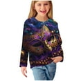 thumbnail image 4 of Spazoro Kids Girls Pullover Shirts Tee, Fashion Spring and Summer Round Neck Long Sleeve Printed Casual Tops for Child Girls Multicolor Size 11 T, 4 of 5
