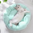 thumbnail image 3 of Apmemiss Dog Bed Clearance Soft Plush Round Pet Bed for Cats or Small Dogs, Mini Medium Sized Dog Cat Bed Self Warming Autumn Winter Indoor Snooze Sleeping Cozy Kitty Teddy Kennel, 3 of 7