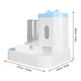 thumbnail image 2 of Automatic Water Dispenser for Cats,Pet Food Water Dispenser 2 in 1 Large Capacity Detachable, 2 of 7