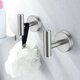 thumbnail image 2 of Toallero cepillado, juego de accesorios para baño, gancho redondo de acero inoxidable para baño, cocina, garaje, hotel, 3 piezas, plateado, 2 of 5