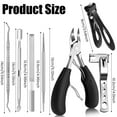 thumbnail image 2 of Ingrown Toenail Clippers Kit Stainless Steel Ingrown Toenail Removal Kit Professional Toenail Clippers Set for Ingrown and Thick Nail Toe Nail Cutter for Adults and Seniors, 2 of 11