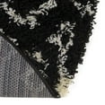 thumbnail image 2 of Unique Loom Moroccan Trellis Shag Collection Area Rug - Meknes (5' 3" x 8' Oval Black and White), 2 of 6