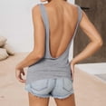 thumbnail image 3 of Backless Tank Tops Women Casual Crew Neck Summer 2026 Trendy Workout Shirts Beach Sleeveless Tops Open Back Sexy Top, 2XL, 3 of 10