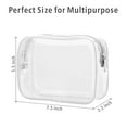 thumbnail image 3 of PACKISM Clear Toiletry Bag, 3 Pack TSA Approved Toiletry Bag Quart Size Bag, Travel Makeup Cosmetic Bag for Women Men, Carry on Airport Airline Compliant Bag, White (for age 12 or above), 3 of 10