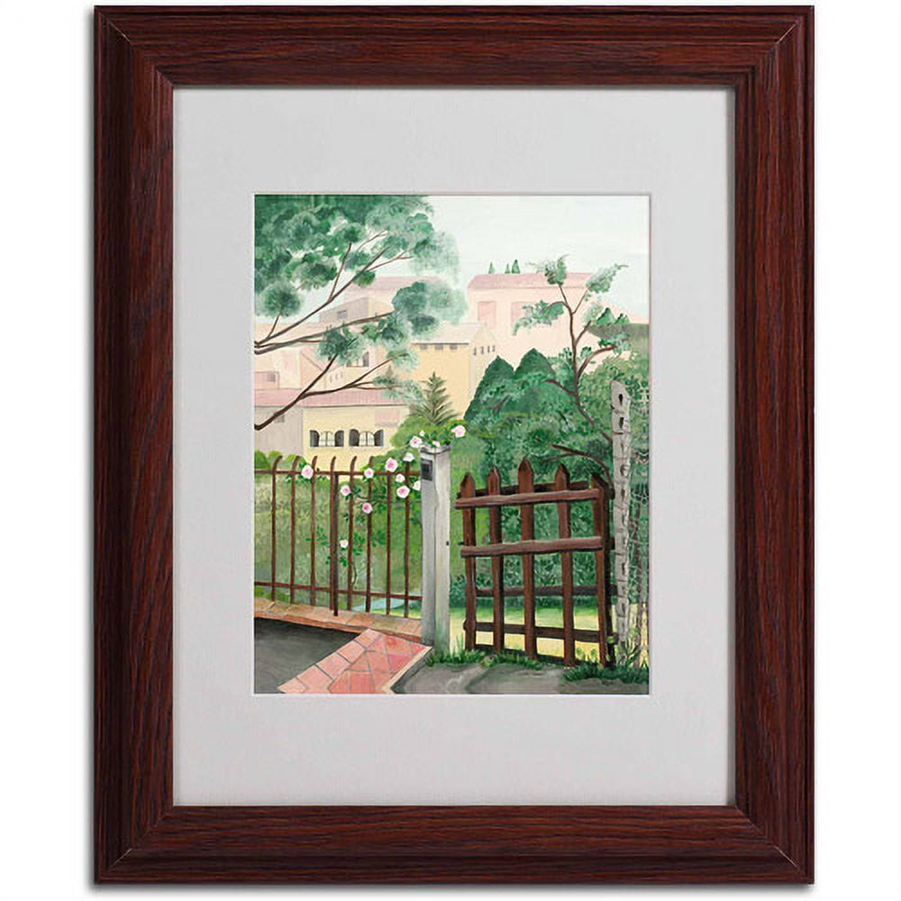 Trademark Fine Art "Valley Home" Canvas Art by Anonymous, Wood Frame